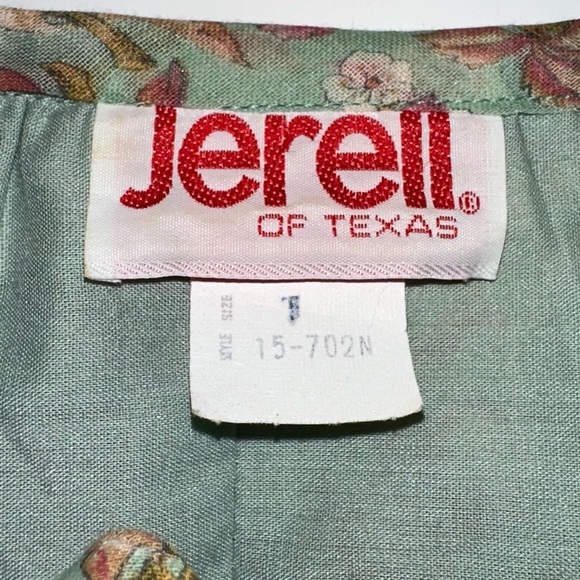 Vintage 1970s Jerell of Texas Boho Prairie Peasant Dress Cottagecore Farmhouse 7 - Picture 6 of 12